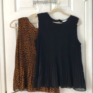 Time and Tru women’s pleated blouses set of two